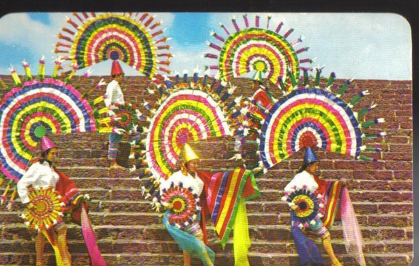 Quetzal Dance From the State of Puebla, Mexico Postcard 