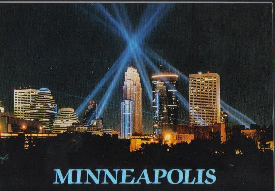 Minneapolis Laser Light Show, Minnesota Postcard