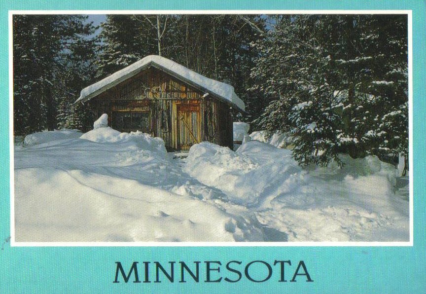 Minnesota Winter Get Away Postcrd