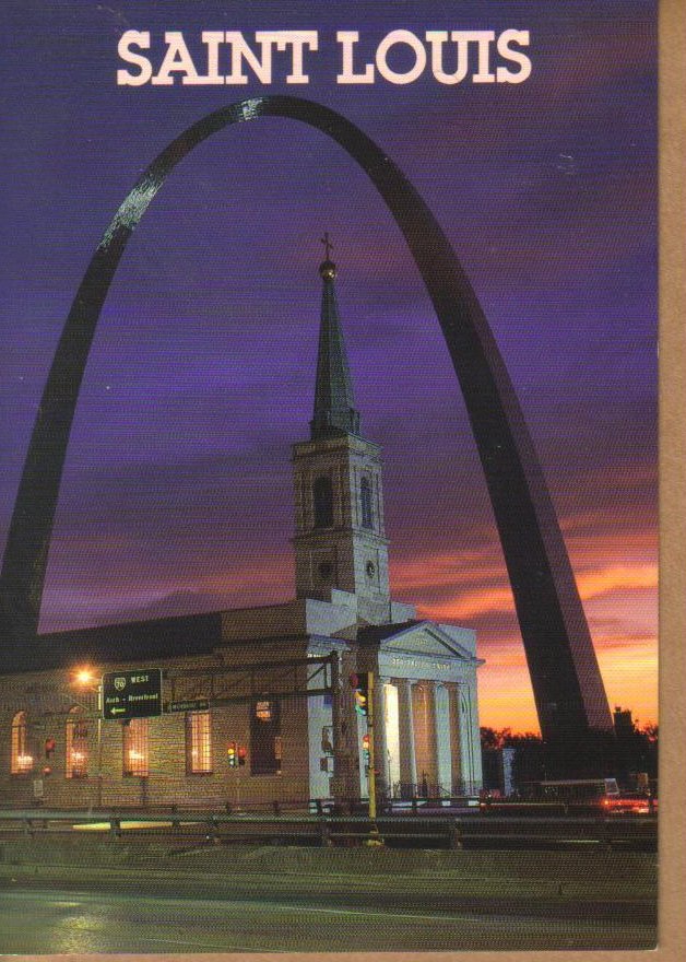 Sunrise over Gateway Arch, St. Louis, Missouri Post Card