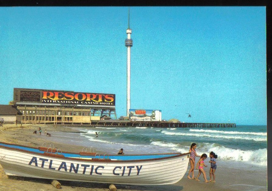 Central Pier- Atlantic City, New Jersey Vintage Postcard