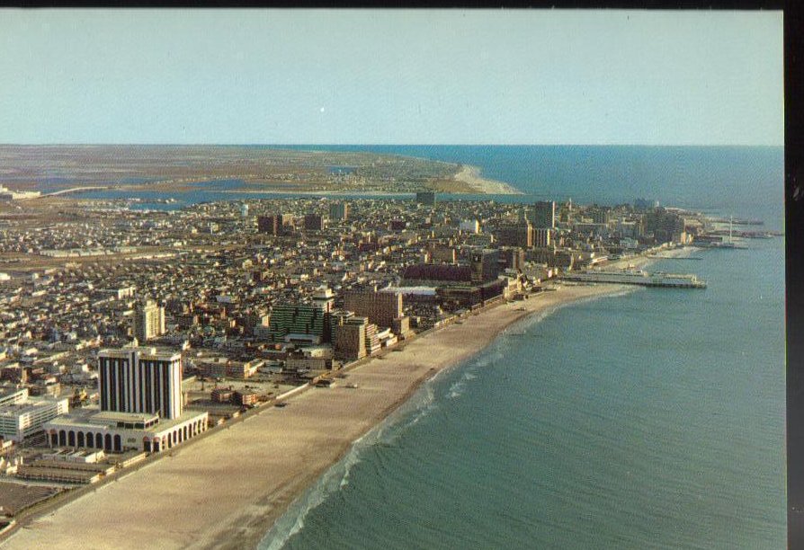 Aerial View- Atlantic City, New Jersey Vintage Postcard