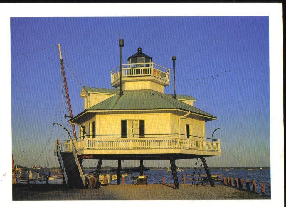 Hooper Strait Lighthouse Maryland Postcard 