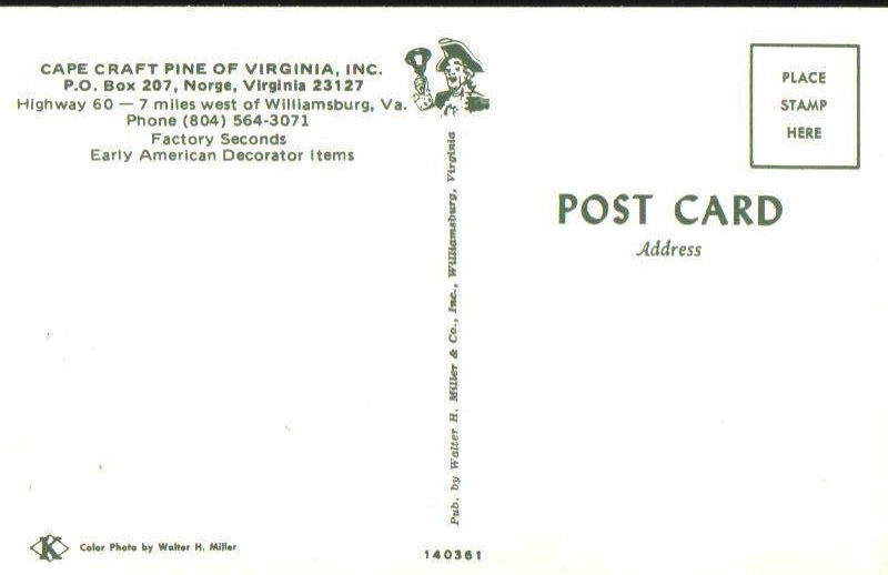 '.Cape Craft Pine of VA .'