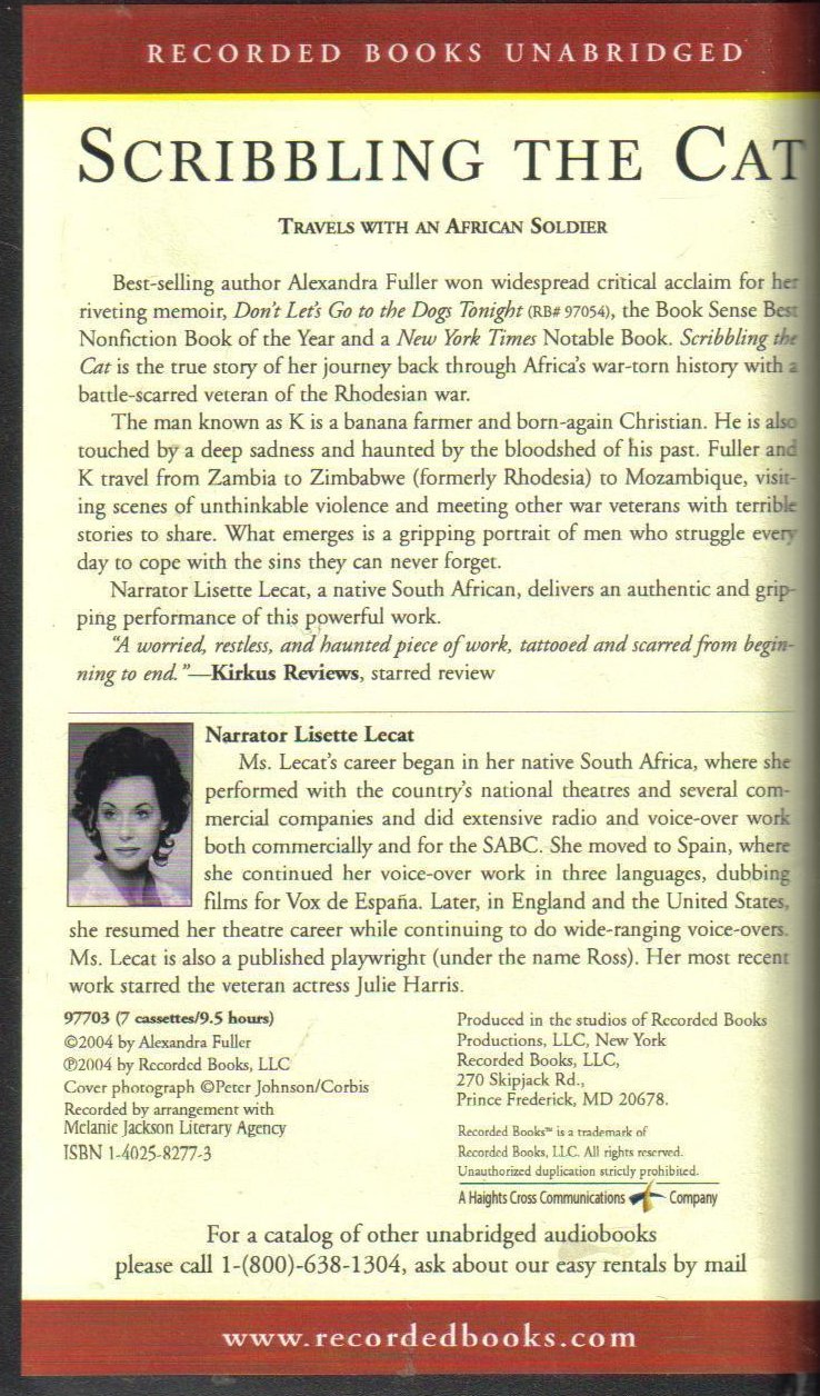 Scribbling The Cat Alexandra Fuller Unabridged Audio Book