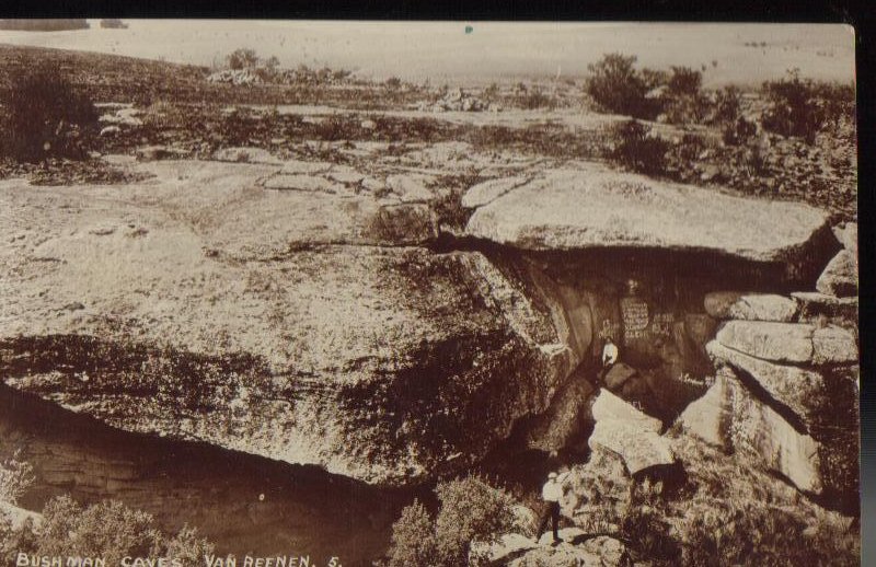 Bushman Caves Van Reenen S Africa Antique Postcard 1913