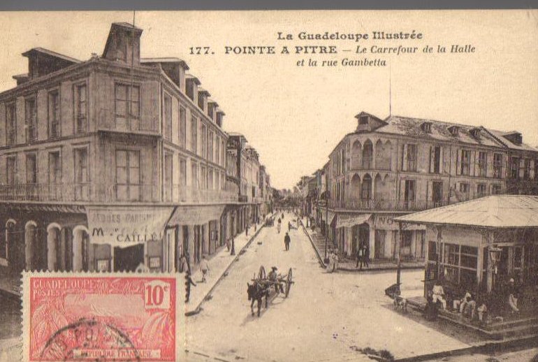 Pointe A Pitre Guadeloupe France Antique Postcard 1920