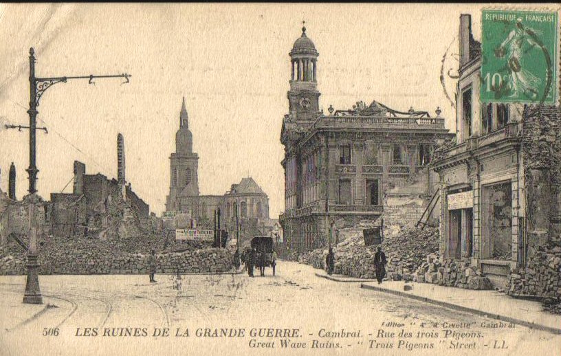 Les Ruines De Ka Grande Guerre,France Antique PC 1918