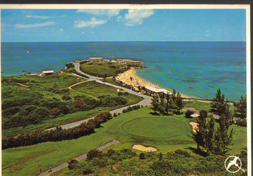 Bermuda St Catherines Point Vintage Postcard