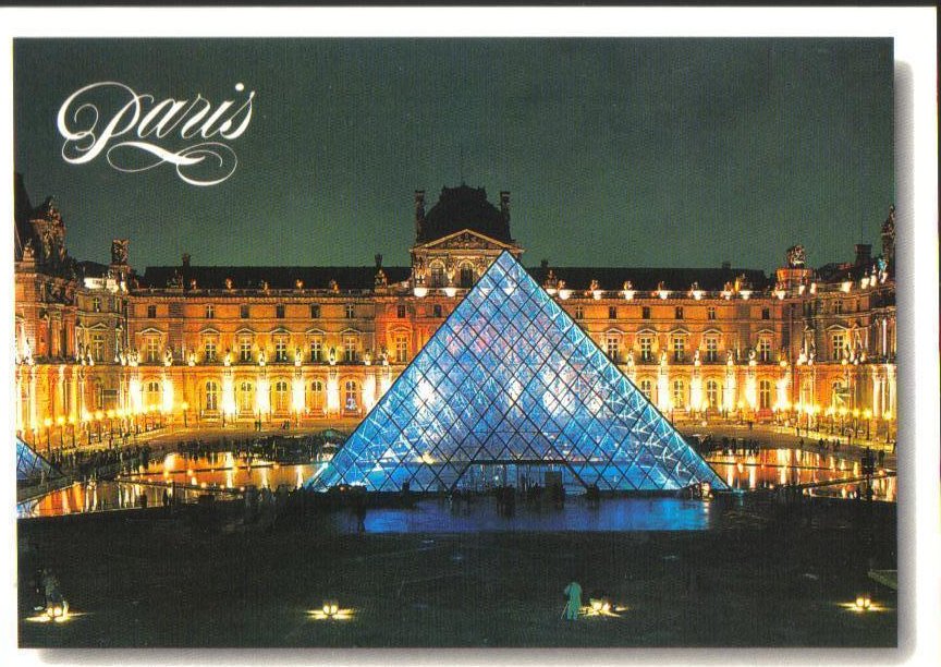 Louvre Museum in Paris, France Postcard