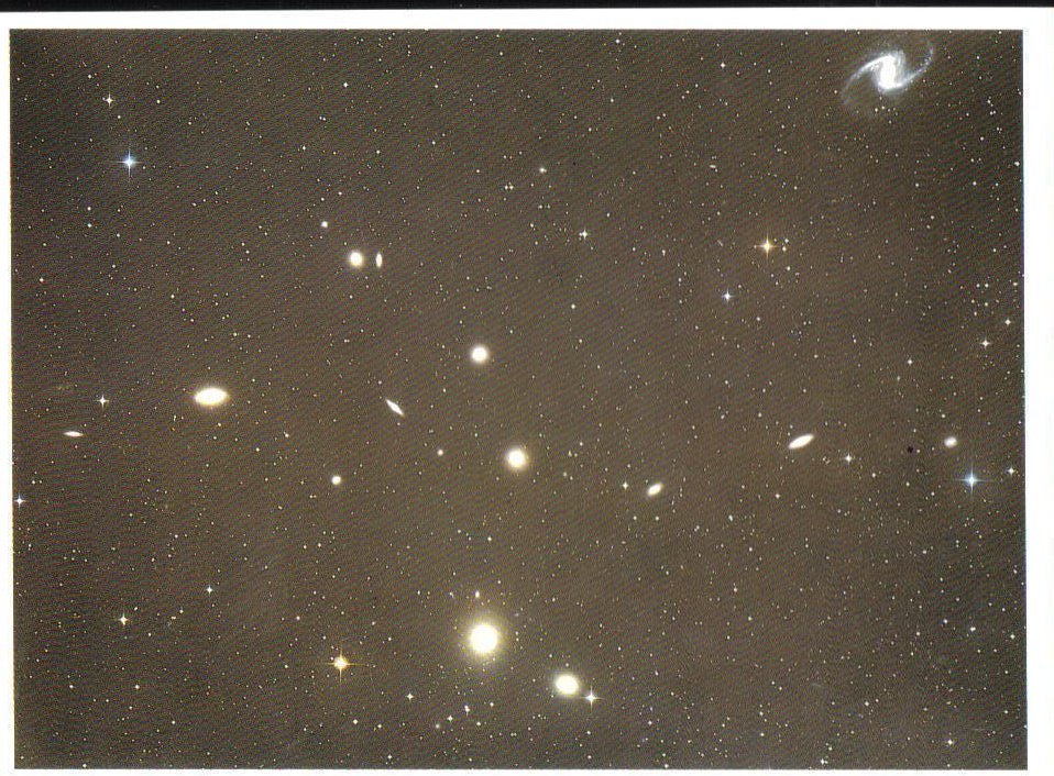 Cluster of Galaxies in Fornax Universe Postcard 