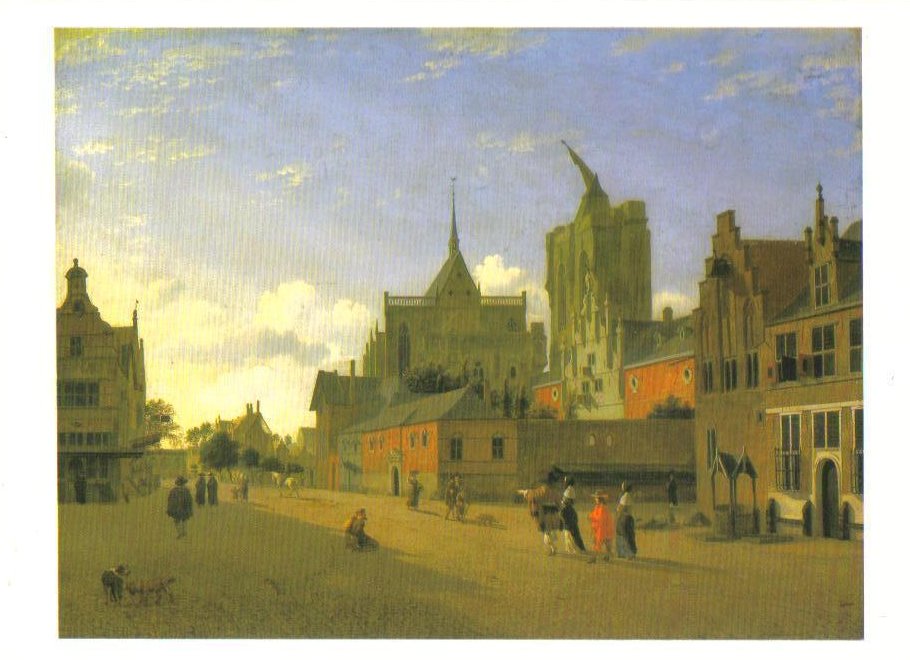 A View in Cologne Art Print Postcard