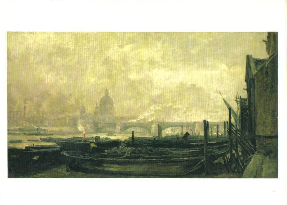 St Paul's from the Surrey Side Art Print Postcard