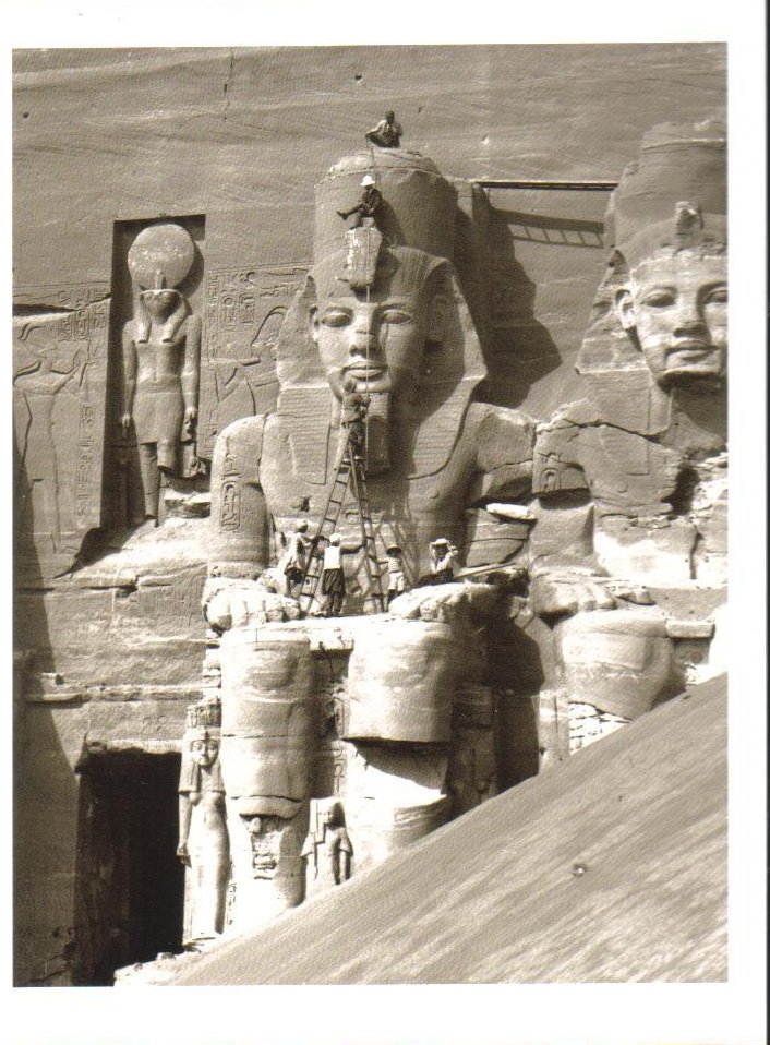 Facade of the Great Temple at Abu Simbel Postcard