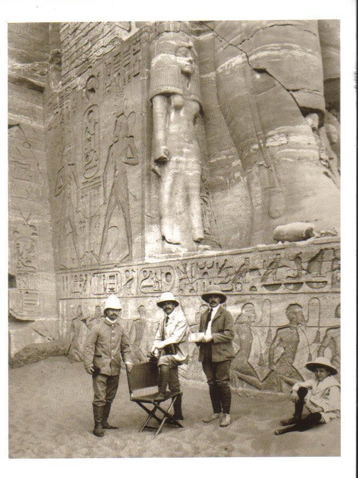 At The Entrance of the Great Temple at Abu Simbel Postcard