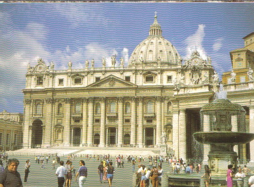 The Vatican, St. Peter's Square Italy Postcard