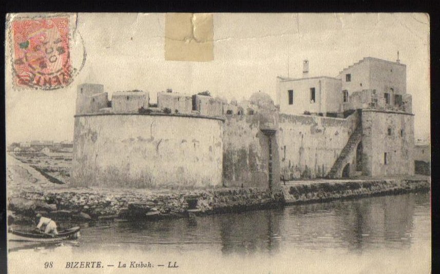 Bizerte La Ksibah Fort Tunisian Antique Postcard 1913