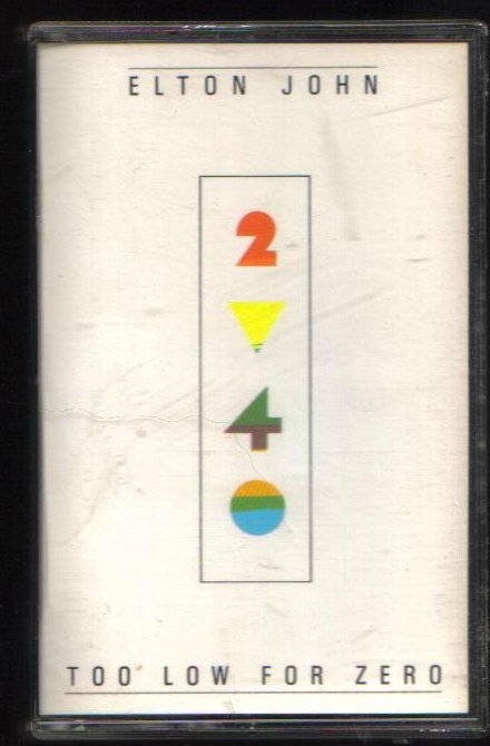 Elton John Too Low For Zero Pop Audio Cassette