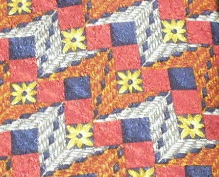 Ermenegildo Zegna Mens Silk Tie Necktie Vintage Print