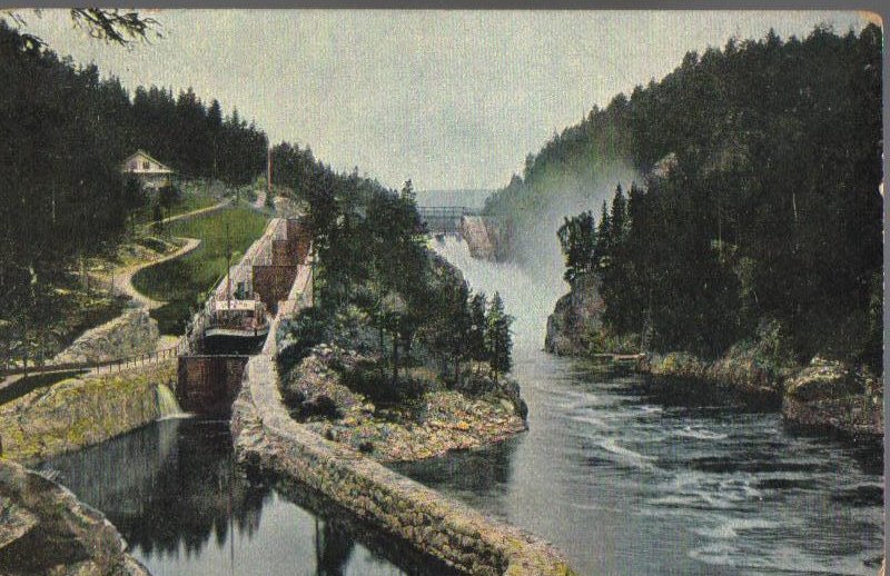 Canal Near Lysekloster Abbey Norway Antique PC 1913