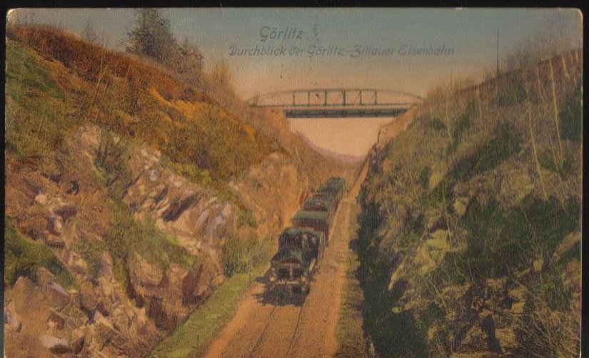 Gorlitz Locomotive German Antique Postcard 1911