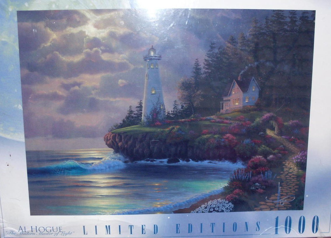 Al Hogue Lighthouse 1000 Piece Puzzle Limited Edition 