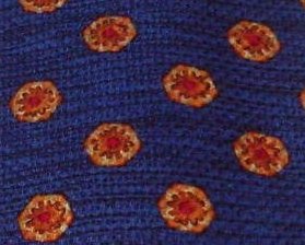 Robert Talbott Studio Mens Silk Necktie Tie Cobalt Blue Gold