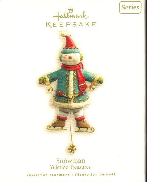 Hallmark Keepsake Ornament Snowman Yuletide Treasures