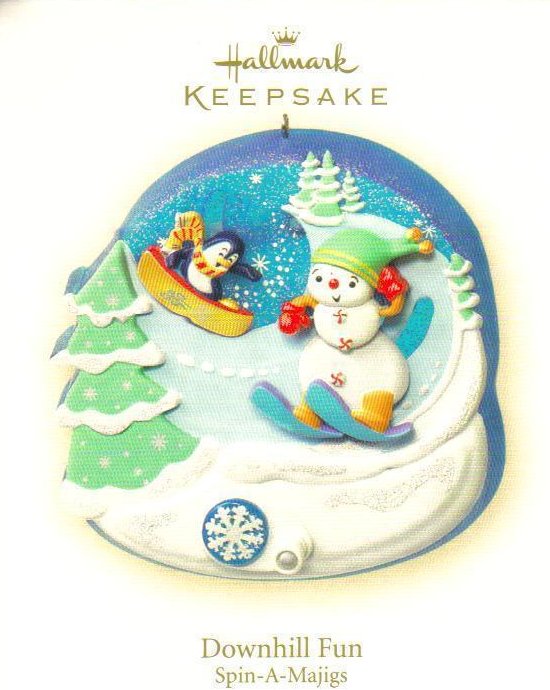 Hallmark Keepsake Ornament Downhill Fun Spin-A-Majigs