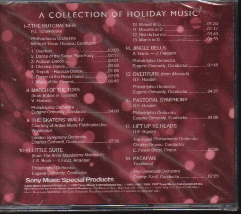 Image 1 of Music To Your Ears, A Collection Of Holiday Music CD