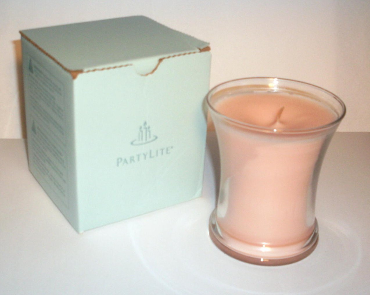 Partylite Trumpet Jar Candle Apricot Basil NIB 6.7 oz OOS