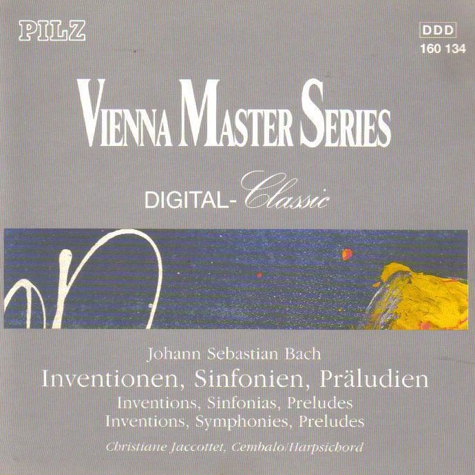 Bach Inventions, Sinfonias, Preludes Vienna Masters Series CD