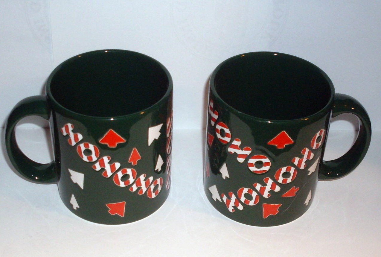 Waechtersbach Holiday Coffee Mug Set of 2 Green  