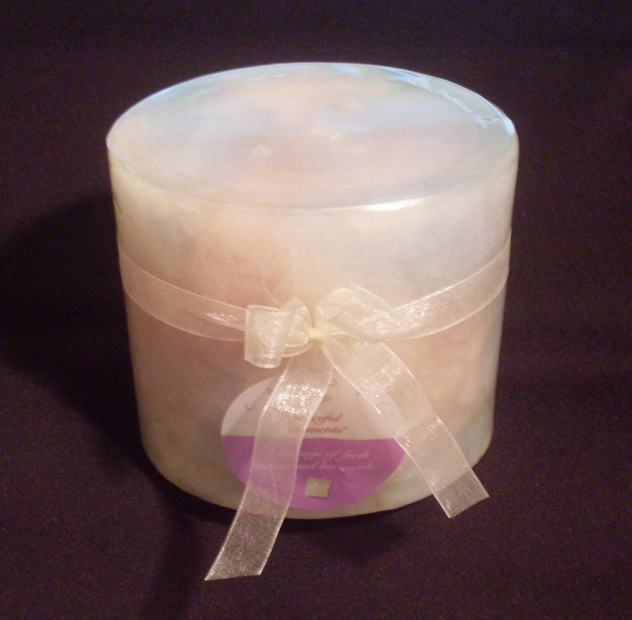 Peaceful Moments Melon And Botanicals Pillar Candle 4 inch