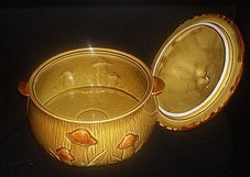 '.Vintage Mushrooms Serving Bowl.'