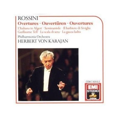 Rossini Overtures von Karajan Philharmonia Orch CD 1989 EMI 
