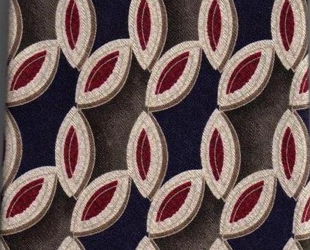 Nordstrom XMI Mens Silk Tie Necktie Blue Red Olive Print