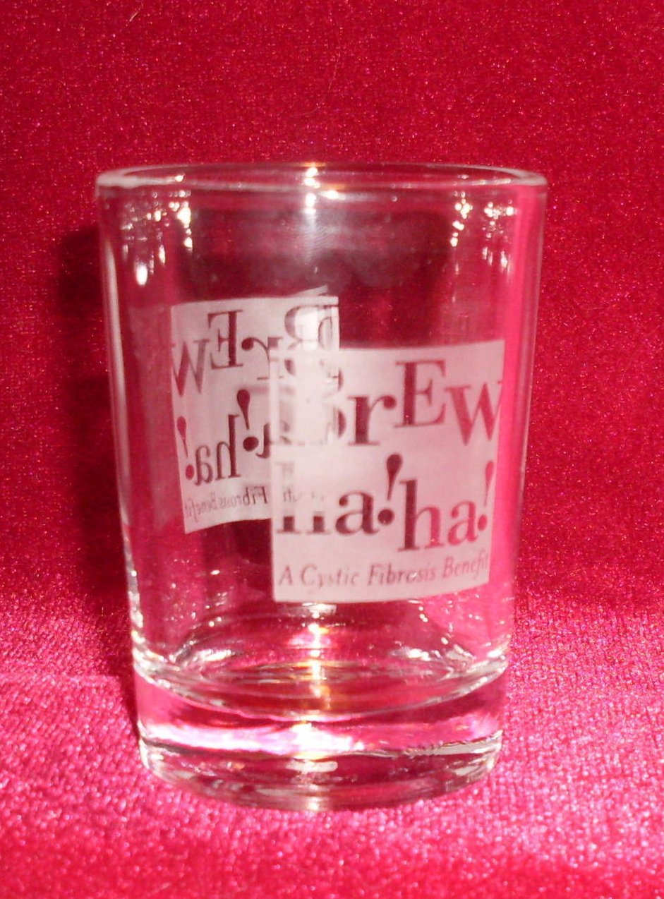 Brew Ha Ha Large Shot Glass 4 oz Clear