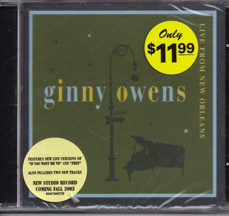 Live from New Orleans by Ginny Owens CD 2005 Rocketown