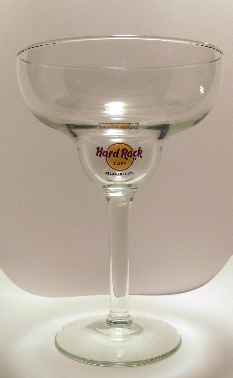 Hard Rock Cafe Collectible Margarita Glass Atlantic City, NJ