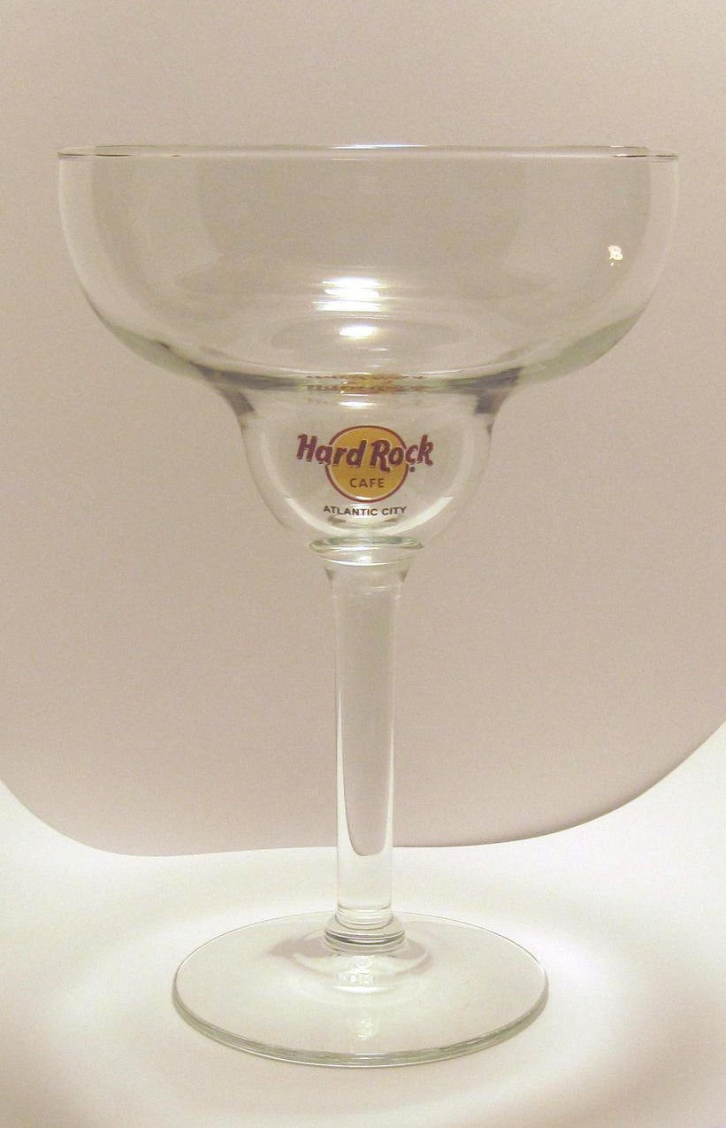 Hard Rock Cafe Collectible Margarita Glass Atlantic City, NJ