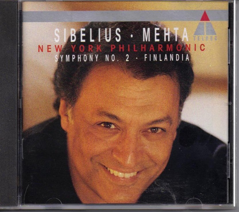 Sibelius Symphony no 2 Finlandia Mehta New York Phil CD 1990
