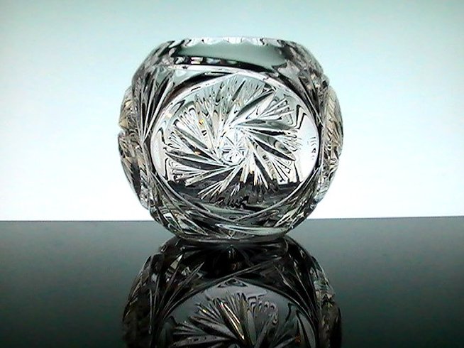 Elegant Crystal Star Spinner Votive Candle Bowl Holder  