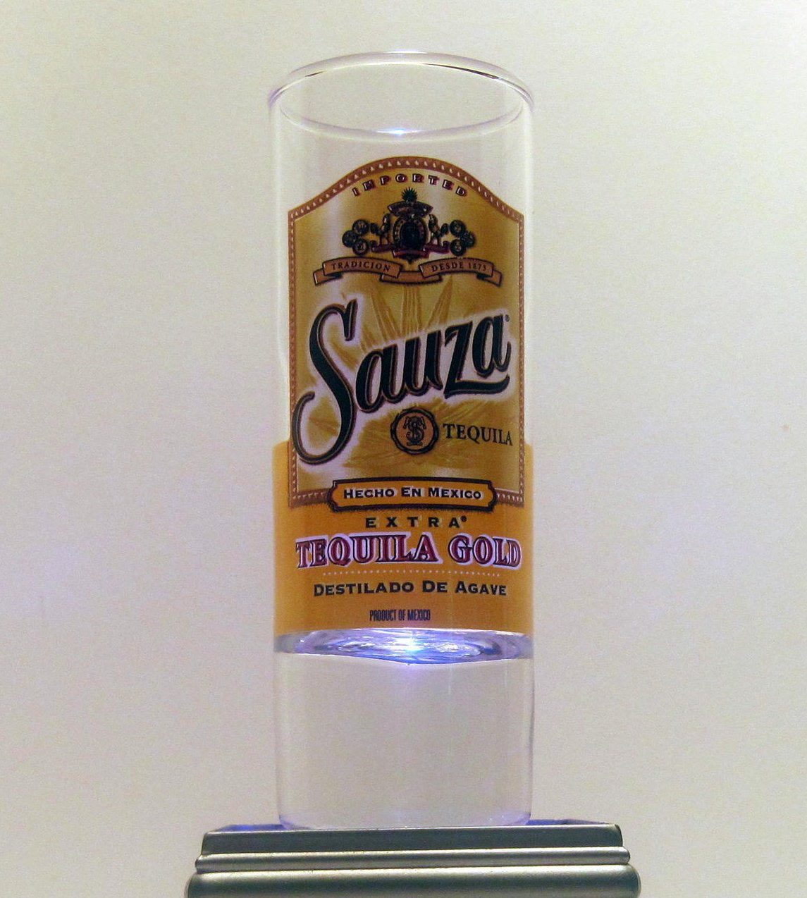 100 ANOS TEQUILA 4 in. Tall 2oz Double Shot Glass / 2 Glasses