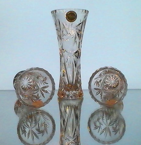 Lenox Fine Crystal Star Vases Collection Set Of 3 Nib