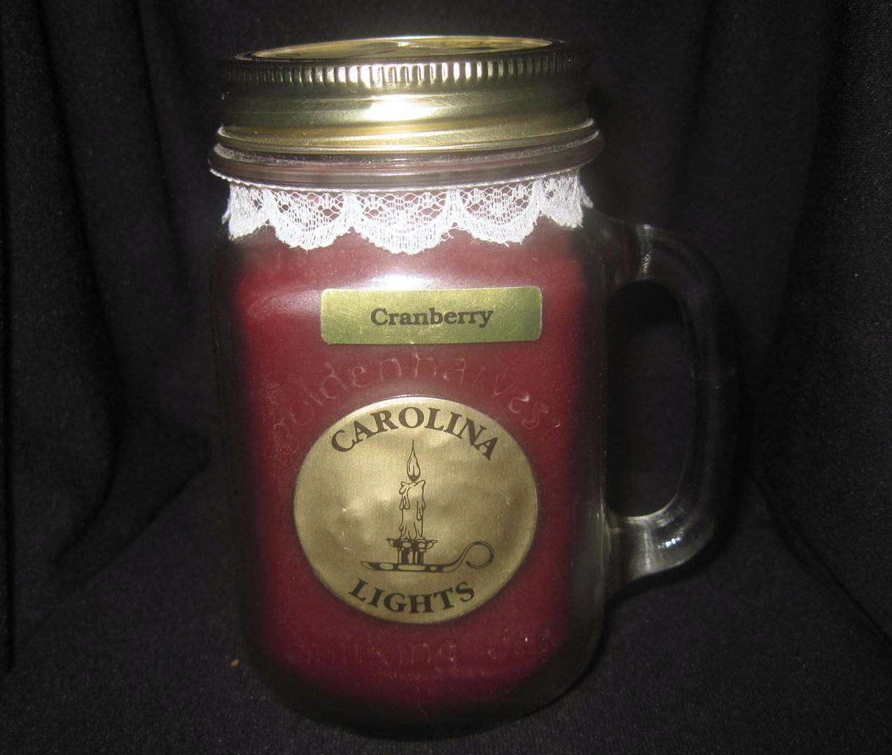 Carolina Lights Cranberry Jar Candle 12 oz Charleston