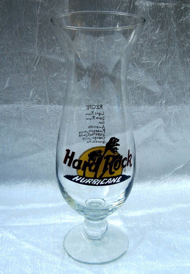 Hard Rock Cafe Hurricane Glass 22 oz Collectible 