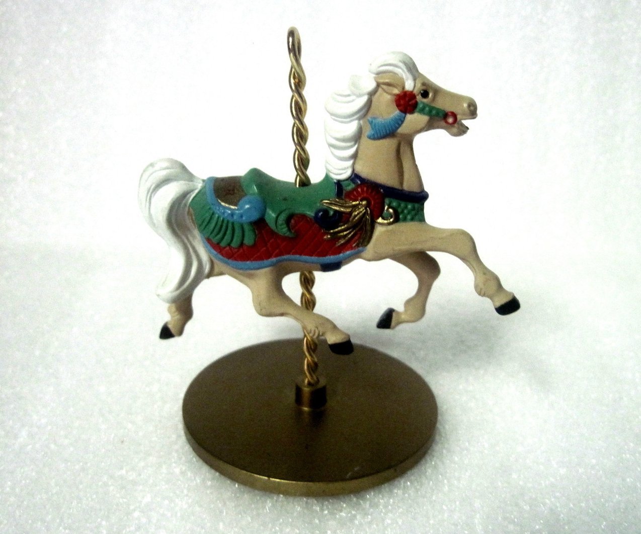 Ginger Christmas Carousel Horse Hallmark Ornament 1989