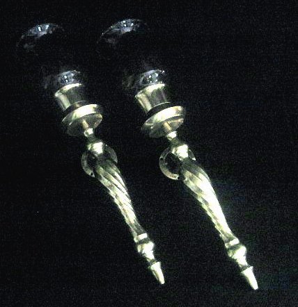 Wall Sconces Solid Brass Swirled Post Lot of 2 