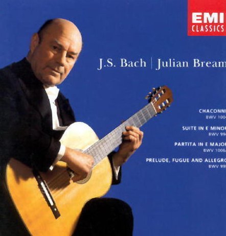 Julian Bream Plays J. S. Bach EMI D106073 Classical Guitar CD